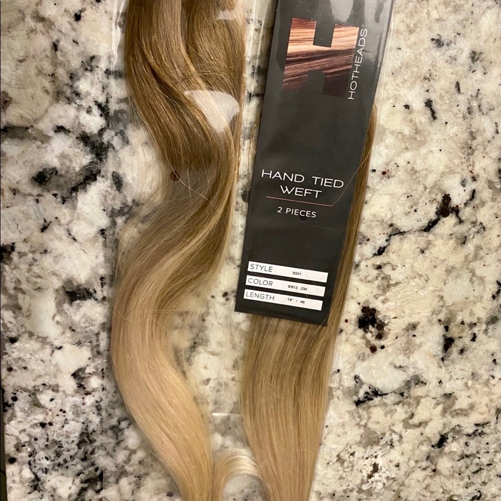 HotHeads Hand Tied Wefts 18” hair extensions 2pk